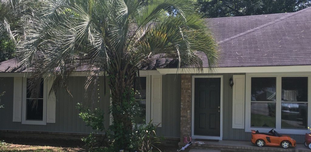 Brunswick Georgia coastal home exterior showing vinyl siding and metal roofing near the Georgia coast.