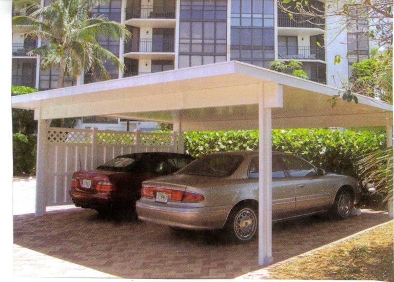 Attached patio cover installed on a Coffee County Douglas Georgia home during hot summer season.